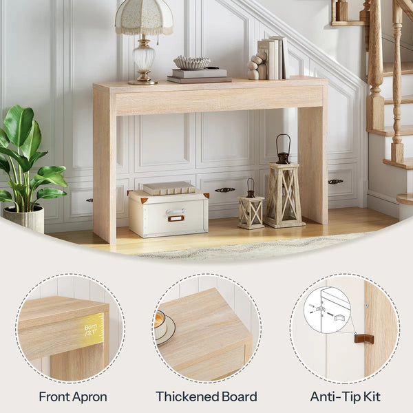 Nooriyah Narrow Console Table for Hallway, Entryway & Foyer  Wooden Bazar