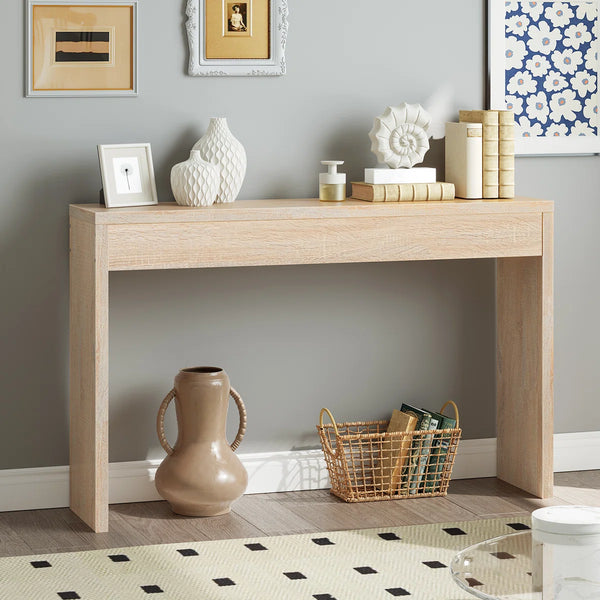 Nooriyah Narrow Console Table for Hallway, Entryway & Foyer  Wooden Bazar