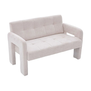 Nordic Modern Double Armchair Living Room & Bedroom Compact Upholstered Sofa Leisure Sofa Comfortable Seating With Dual Armrescan Be Paired With A Single Chair  Wooden Bazar