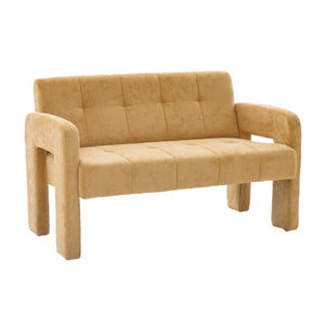Nordic Modern Double Armchair Living Room & Bedroom Compact Upholstered Sofa Leisure Sofa Comfortable Seating With Dual Armrescan Be Paired With A Single Chair  Wooden Bazar