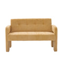 Nordic Modern Double Armchair Living Room & Bedroom Compact Upholstered Sofa Leisure Sofa Comfortable Seating With Dual Armrescan Be Paired With A Single Chair  Wooden Bazar
