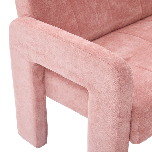 Nordic Modern Double Armchair Living Room & Bedroom Compact Upholstered Sofa Leisure Sofa Comfortable Seating With Dual Armrescan Be Paired With A Single Chair  Wooden Bazar