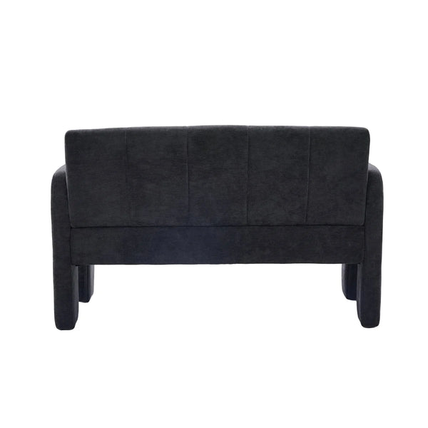 Nordic Modern Double Armchair Living Room & Bedroom Compact Upholstered Sofa Leisure Sofa Comfortable Seating With Dual Armrescan Be Paired With A Single Chair  Wooden Bazar