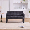 Nordic Modern Double Armchair Living Room & Bedroom Compact Upholstered Sofa Leisure Sofa Comfortable Seating With Dual Armrescan Be Paired With A Single Chair  Wooden Bazar