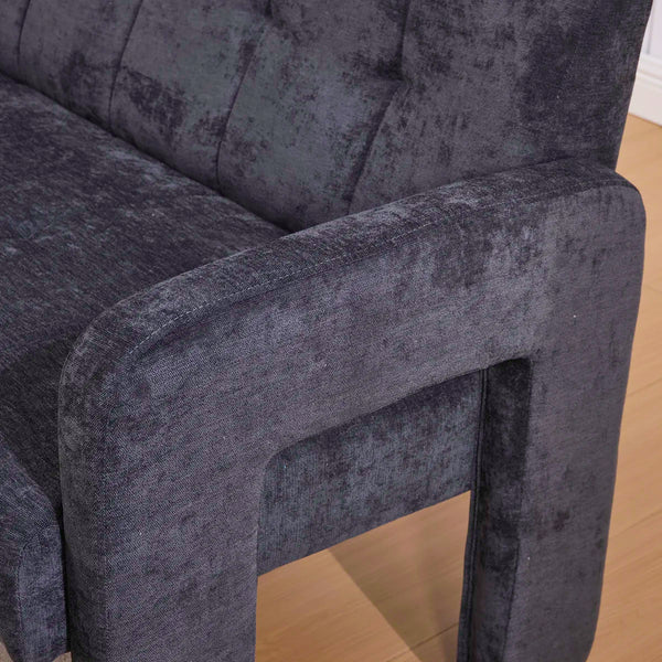 Nordic Modern Double Armchair Living Room & Bedroom Compact Upholstered Sofa Leisure Sofa Comfortable Seating With Dual Armrescan Be Paired With A Single Chair  Wooden Bazar