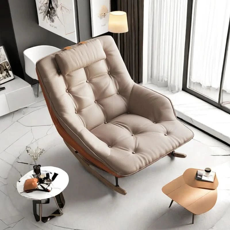 Faksert Single-Seater Tech Cloth Rocking Chair Modern Lazy Chair