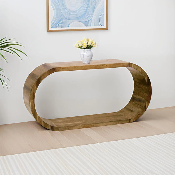 Osblek  Solid Wood Entryway & Sofa Table  Wooden Bazar