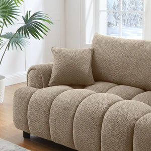 Faxon Luxury Modern Tufted Boucle Sofa - Wooden Bazar