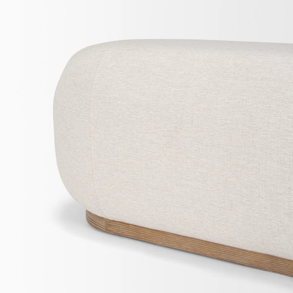 Carbon Upholstered Bench - Wooden bazar