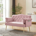Black 2 Seater Sofa  Wooden Bazar