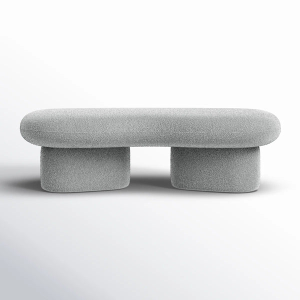 Simmy Polyester Blend Upholstered Bench - Wooden Bazar