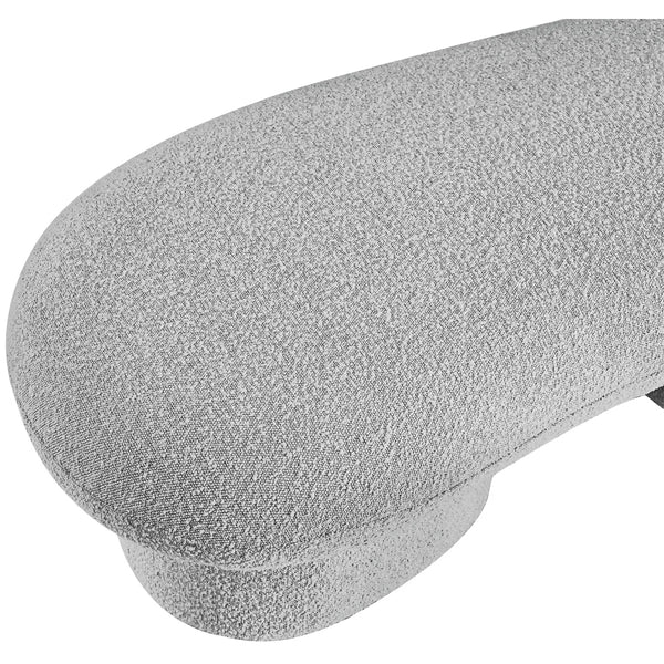 Simmy Polyester Blend Upholstered Bench - Wooden Bazar