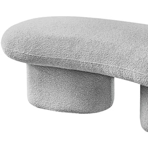 Simmy Polyester Blend Upholstered Bench - Wooden Bazar