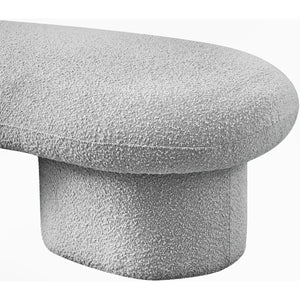 Simmy Polyester Blend Upholstered Bench - Wooden Bazar