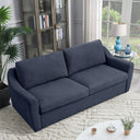 Queen Size Pull Out Sleeper Sofa Bed with Memory Foam Mattress, Convertible Sofa Couch for Living Room, Guest Room & Small Space  Wooden Bazar