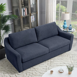 Queen Size Pull Out Sleeper Sofa Bed with Memory Foam Mattress, Convertible Sofa Couch for Living Room, Guest Room & Small Space  Wooden Bazar