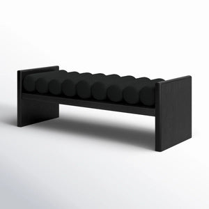 Newra Boucle Wood Bench - Wooden Bazar