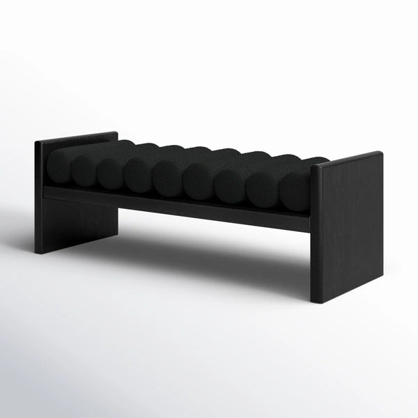 Newra Boucle Wood Bench - Wooden Bazar