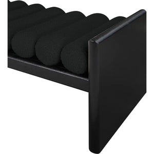 Newra Boucle Wood Bench - Wooden Bazar