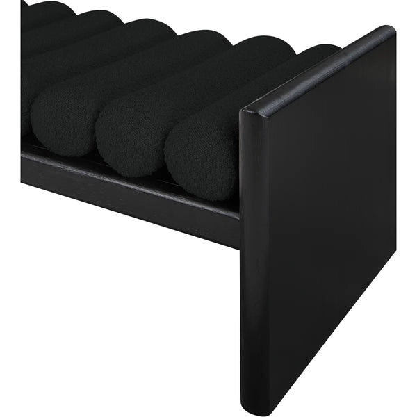 Newra Boucle Wood Bench - Wooden Bazar