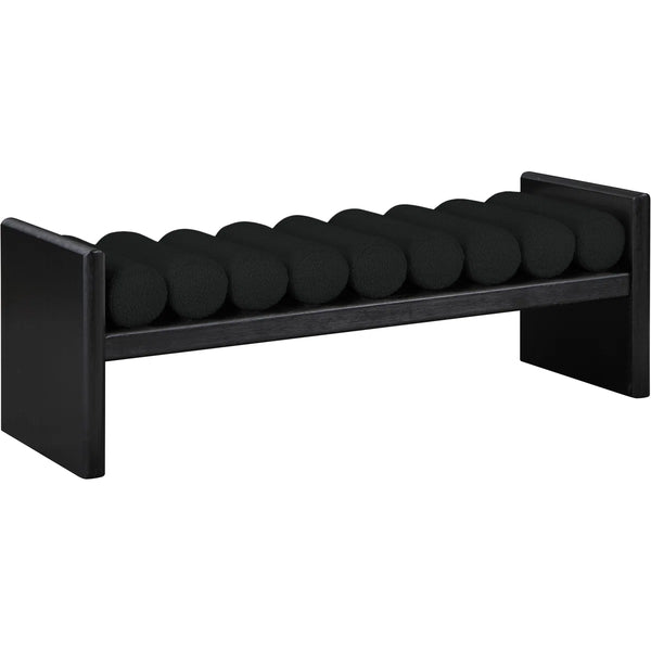 Newra Boucle Wood Bench - Wooden Bazar