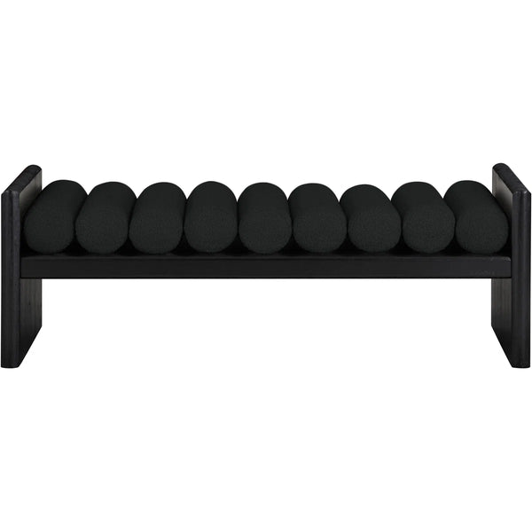 Newra Boucle Wood Bench - Wooden Bazar