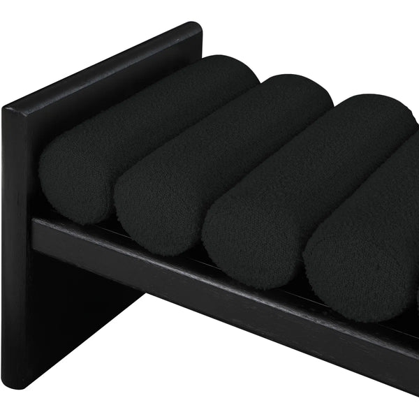 Newra Boucle Wood Bench - Wooden Bazar