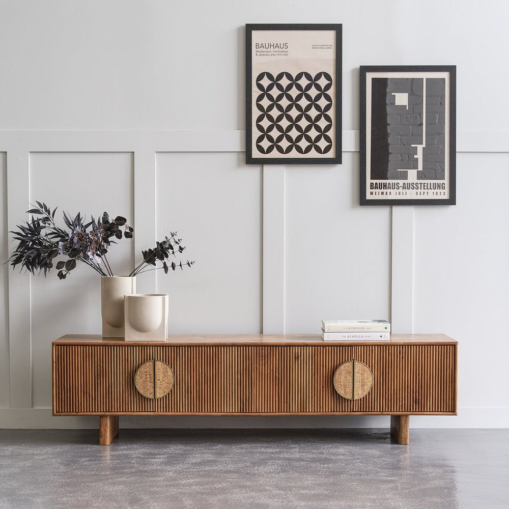 Livoong Modern Media Tv Unit for Modern Homes - Wooden Bazar
