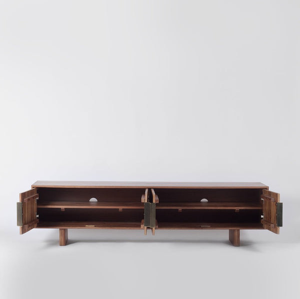 Livoong Modern Media Tv Unit for Modern Homes - Wooden Bazar