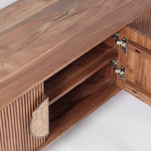 Livoong Modern Media Tv Unit for Modern Homes - Wooden Bazar