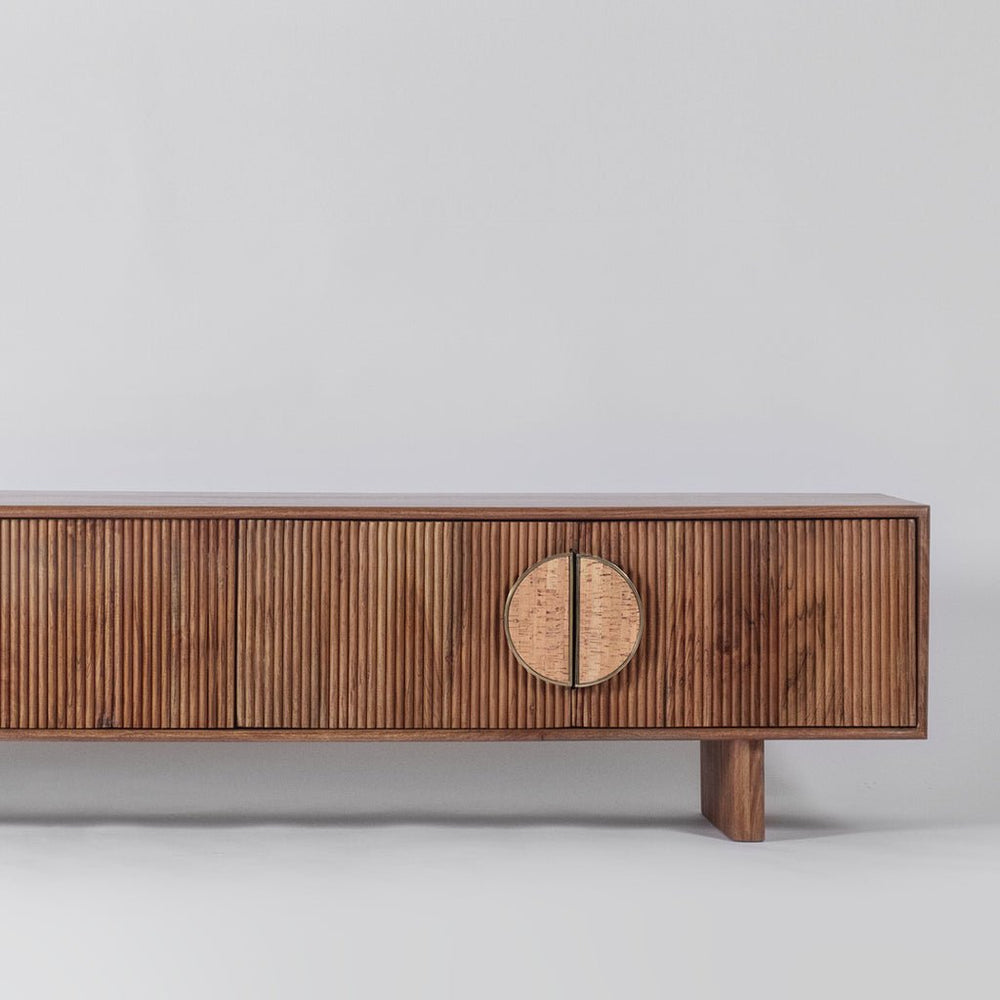 Livoong Modern Media Tv Unit for Modern Homes - Wooden Bazar