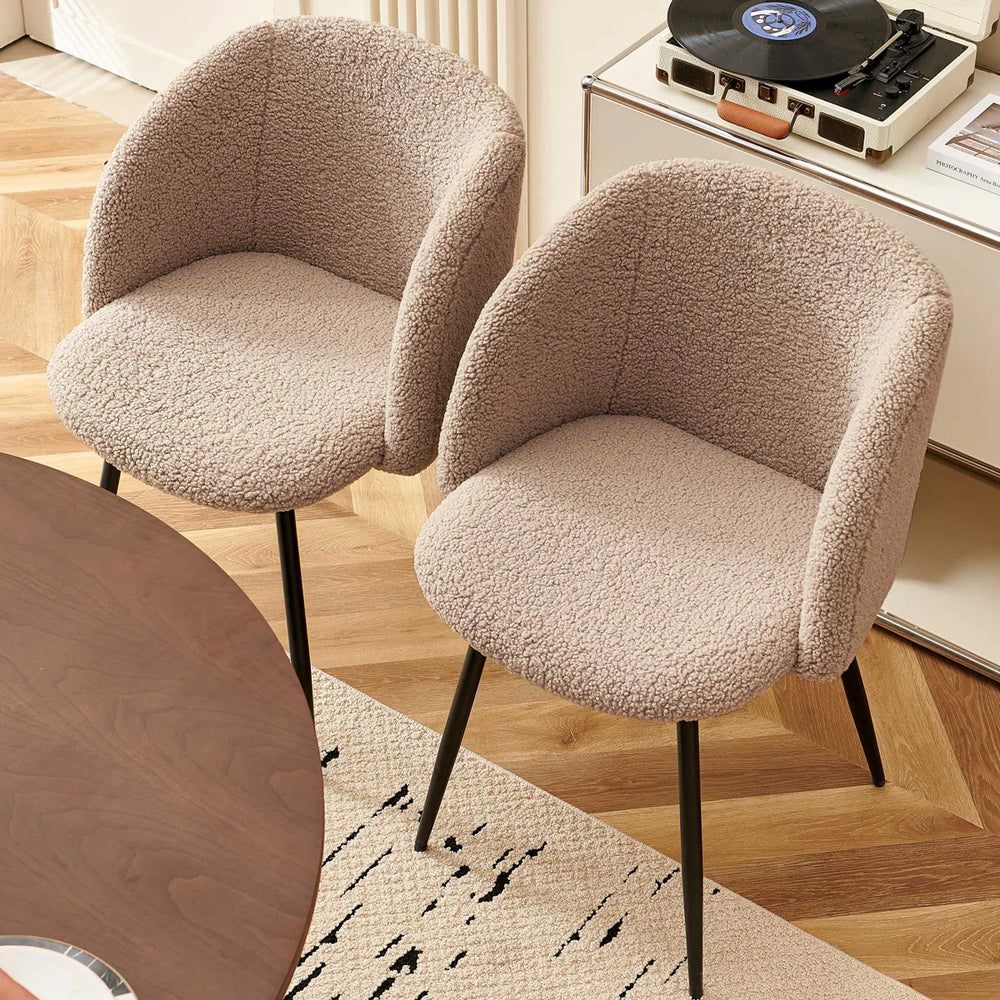 Nevvy Round Table With Set Of Four Barrel Chairs - Wooden Bazar