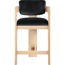 Sacha Howley Upholstered Stool  Wooden Bazar