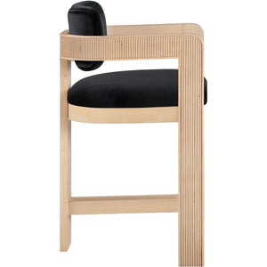 Sacha Howley Upholstered Stool  Wooden Bazar