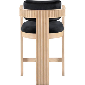 Sacha Howley Upholstered Stool  Wooden Bazar