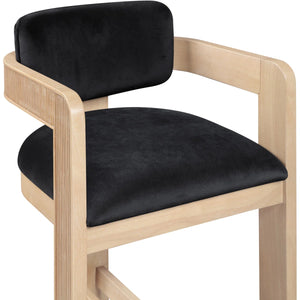 Sacha Howley Upholstered Stool  Wooden Bazar