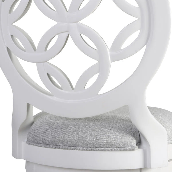 Sauer Swivel Upholstered Counter Stool with Solid Wood Frame  Wooden bazar
