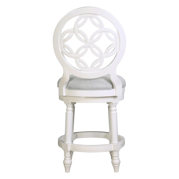 Sauer Swivel Upholstered Counter Stool with Solid Wood Frame  Wooden bazar