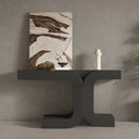 Scandinavian Modern Console Table with Creative Design for Entryway, Hallway & Living Room  Wooden Bazar
