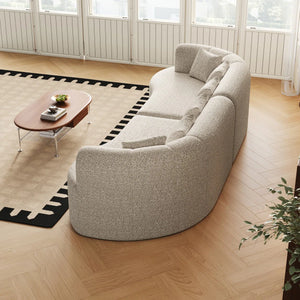 Curved Sectional Sofa - Wooden bazar