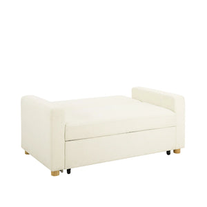 Serta Trinity 66.1" Full Size Convertible Sofa Bed Loveseat, Dream Coil Comfort, Easy Assembly  Wooden Bazar