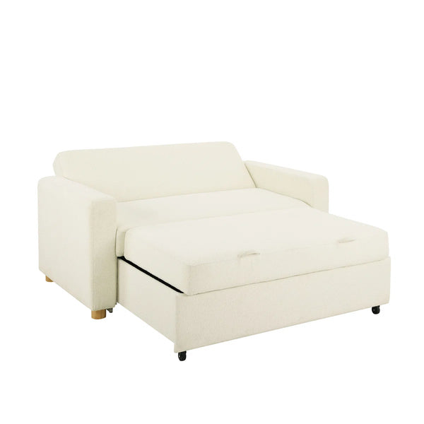 Serta Trinity 66.1" Full Size Convertible Sofa Bed Loveseat, Dream Coil Comfort, Easy Assembly  Wooden Bazar