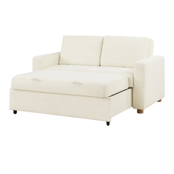 Serta Trinity 66.1" Full Size Convertible Sofa Bed Loveseat, Dream Coil Comfort, Easy Assembly  Wooden Bazar