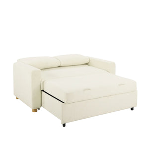 Serta Trinity 66.1" Full Size Convertible Sofa Bed Loveseat, Dream Coil Comfort, Easy Assembly  Wooden Bazar