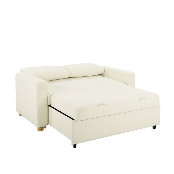 Serta Trinity 66.1" Full Size Convertible Sofa Bed Loveseat, Dream Coil Comfort, Easy Assembly  Wooden Bazar