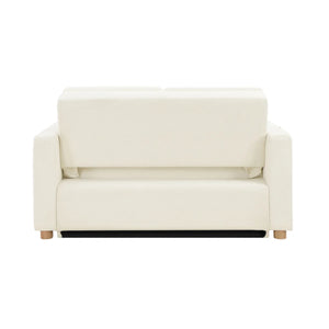 Serta Trinity 66.1" Full Size Convertible Sofa Bed Loveseat, Dream Coil Comfort, Easy Assembly  Wooden Bazar