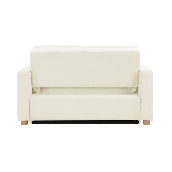 Serta Trinity 66.1" Full Size Convertible Sofa Bed Loveseat, Dream Coil Comfort, Easy Assembly  Wooden Bazar