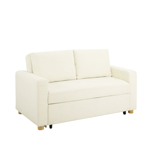Serta Trinity 66.1" Full Size Convertible Sofa Bed Loveseat, Dream Coil Comfort, Easy Assembly  Wooden Bazar