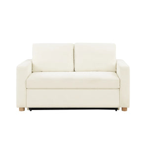 Serta Trinity 66.1" Full Size Convertible Sofa Bed Loveseat, Dream Coil Comfort, Easy Assembly  Wooden Bazar