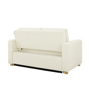Serta Trinity 66.1" Full Size Convertible Sofa Bed Loveseat, Dream Coil Comfort, Easy Assembly  Wooden Bazar